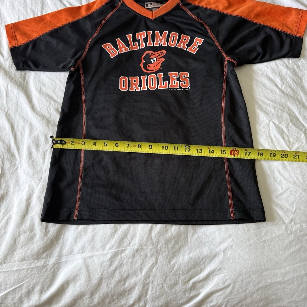 Genuine Merchandise Baltimore Orioles MLB Jersey Black/Orange V-Neck Size M/M - Picture 5 of 7